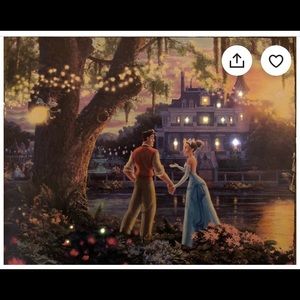 Princess and the Frog Thomas Kinkade LED wall art